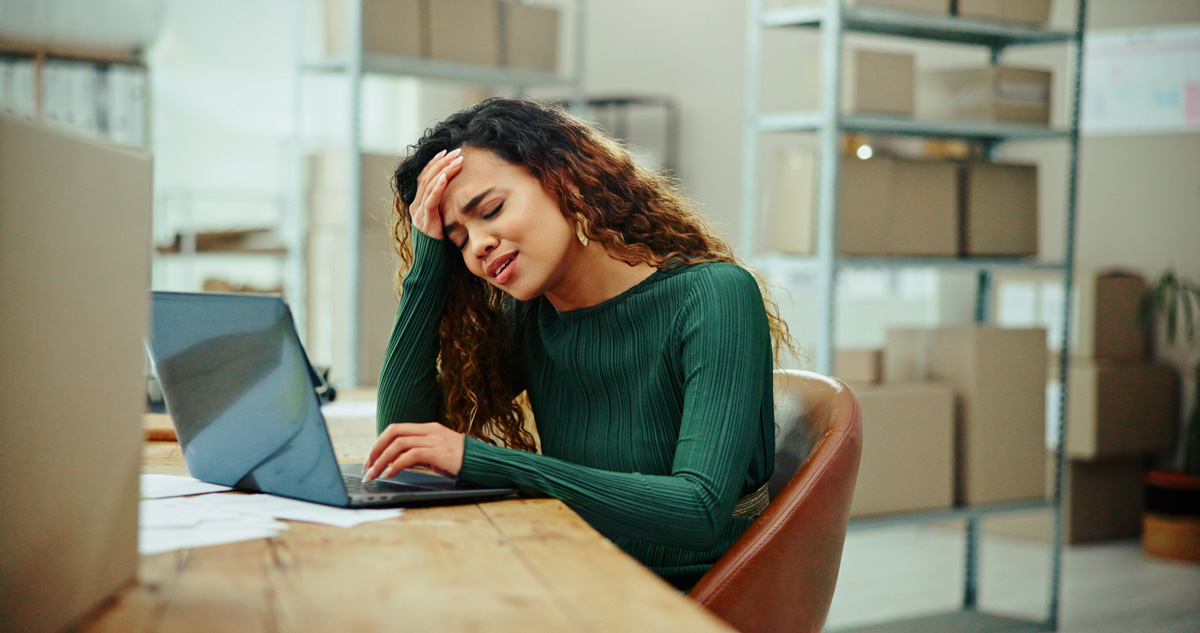 woman stressed out about complex tax return