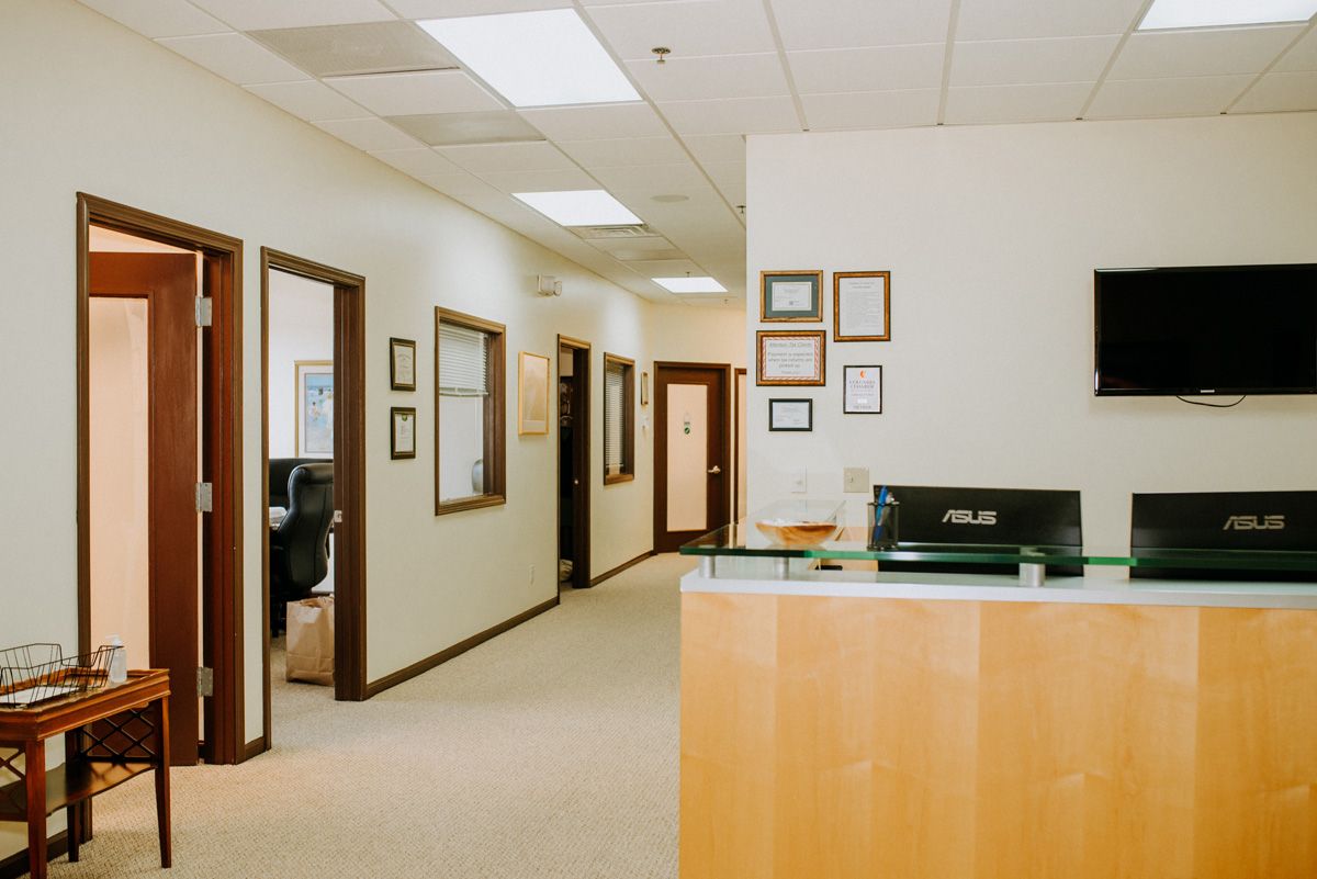 accounting office reception area